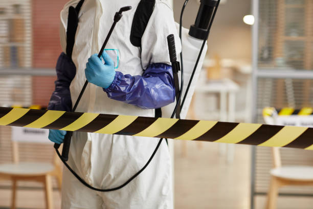 Professional Biohazard technician working in Alma, AR